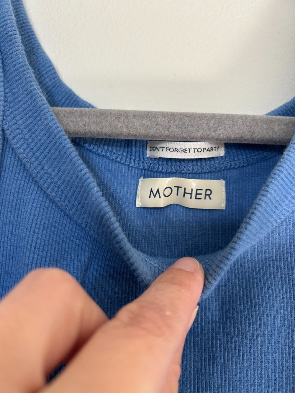 Mother Blue Ombre Gradient Racerback Rib Knit Tank - Size Small - MSRP $120 - Picture 3 of 5